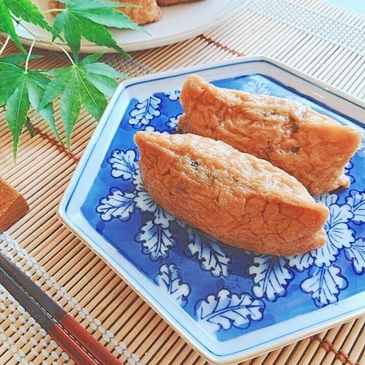 ひじき煮と蕎麦のおいなりさん